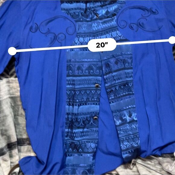 Vintage Pronti Collection by Phita Blue Top XL - Picture 7 of 7
